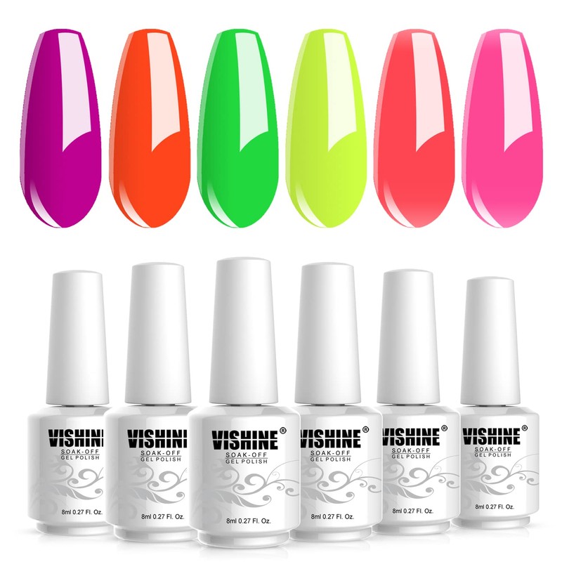 Vishine Semi-Permanent UV LED Gel Nail Polish Soak Off 6