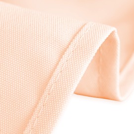 LinenTablecloth 70 X 120 in. Rectangular Polyester Tablecloth Peach