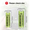 KINREECELL Rechargeable AA 600mAh Batteries, Ni-MH Double A Solar Batteries