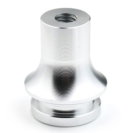 Bashineng Shift Knobs Boot Retainer Adapter Gear Stick Shifter Connector with Aluminum Alloy M10 X 1.5 Thread (Silver)
