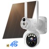 GAIEXCE No WiFi Security Cameras Wireless Outdoor, Solar Powered Dual