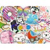 Car Stickers 100 Colorful Holographic & Reflective Sticker Pack Shiny