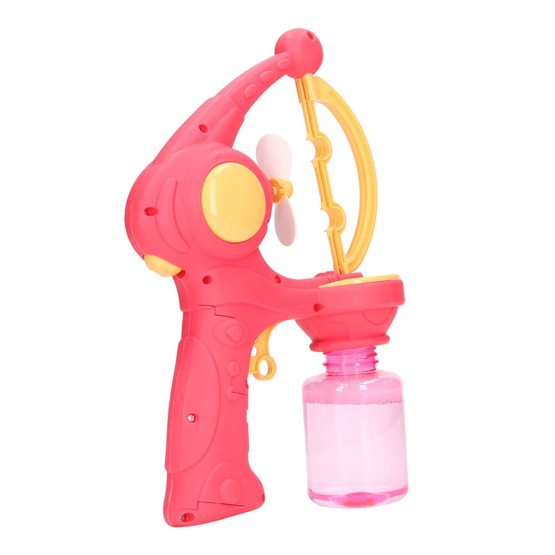 Bubble Gun Automatic Convenient Handle Battery Powered Interesting Fan Function