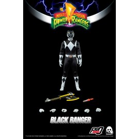 ThreeZero Mighty Morphin Power Rangers: Black Ranger 1:6 Scale Collectible Figure