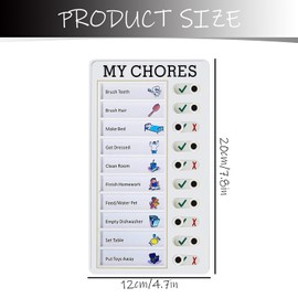 Tabanzhe Plastic Memo Board for Chores Checklist - Organize Your Tasks with My Chores Chart Board, Featuring A Task List Board with Sliding Buttons, Detachable and Reusable