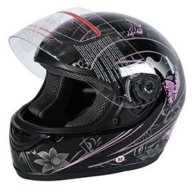 TCMT Size-M Adult Full Face Scooter Street Dirt Bike ATV Motocross Motorcycle Helmet with Open Face Sun Shield DOT