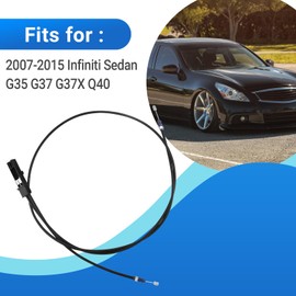 Engine Hood Release Cable Fits for 2007-2015 Infiniti Sedan G35 G37 G37X Q40 Replaces 65620-JK61A 65620JK61A