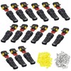 Huamirra Cable Connector Plug 15 Pieces, Waterproof Quick Connector, 2-Pin