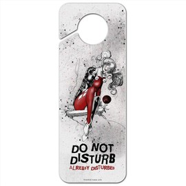 GRAPHICS & MORE Harley Quinn Already Disturbed Plastic Door Knob Hanger Sign