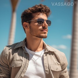 VASSAGO Leviathan Cross Necklace for Women Men Layered Satanic Symbol Necklace Stainless Steel Cross Pendant Satan Church Jewelry (Silver Leviathan Cross)