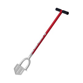 GARDEN WEASEL Edger-Chopper – Black Grip | Manual Lawn Edger Tool for Garden Beds, Sidewalks, Patios & Landscaping | T-Handle, Half Moon Blade | 91716-A