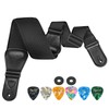 POGOLAB Guitar Strap for Electric Guitar & Bass, Wide Bass
