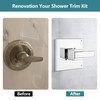 Replacement for Delta 1300/1400 & 13/14 Series Square Shower Trim