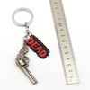 Metal Keyring Silver Plated Solid Metal Keychain