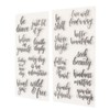 Words Clear Stamp Greeting Words Pattern Transparent Silicone Stamps for