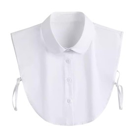 Stoooduo White Collar Pickled Collar Square Collar Easy Transformation Layering Work Office Job Hunting Formal Stylish White, multicolor