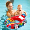 HUSHUI Baby Swimming Pool, Inflatable Swimming Pool Toddler with Steering