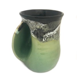 Clay in Motion Handwarmer Mug (Midnight Prairie - Left)
