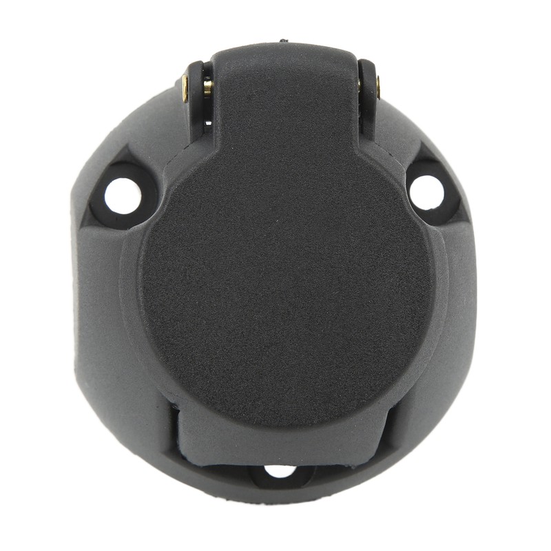 7 Pin Trailer Plug Socket with Gasket Bracket Kit Wiring
