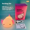 Creative Cute Axolotl LED Night Light, Dinosaur Lamp,Squishy Night Light,