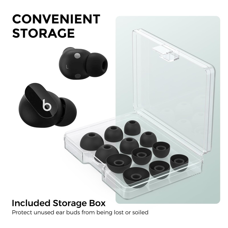 AhaStyle Ear Tips for Beats Studio Buds/Powerbeats Pro 2/Solo Buds/Fit