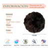 Extensiones De Moño Pelo Desordenado Postizo Moño, 2 Piezas