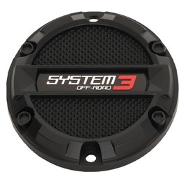 System 3 SB-8 Center Wheel Cap Flat 6x5.5 - Matte Black [CAPS3-160]