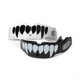 Battle Sports Fang Mouthguards 2-Pack – Football Protection for Youth & Adults – Includes Strap – Works with Braces – Enhanced Dental Coverage – Ideal for Contact Sports
