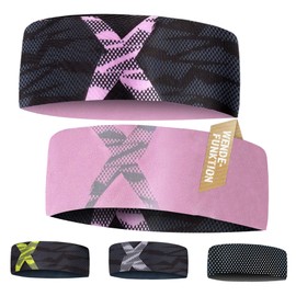 Children's Headband - Thin, Ultralight and Elastic Sports Headband for Boys and Girls (Rose X)