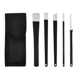 5 Pcs Pedicure Knife Set with Storage Bag – Professional Ingrown Toenail Removal Kit, Foot Scraper & Callus Remover Tools, Foot Razor for Callus Removal, Nail Scraper & Ingrown Toenail Tool for Feet