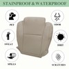 Priprilod Leather Driver Side Bottom Replacement Seat Cover Tan（#44） Compatible