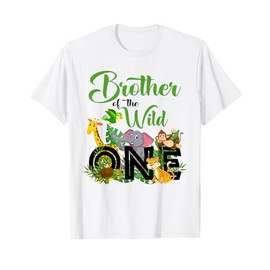 Brother Of The Wild One Birthday 1st Safari Jungle Family T-Shirt