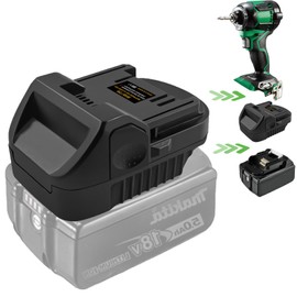 for MAKITA to for Hitachi&for Metabo HPT Battery Adapter，Fit for MAKITA 18V Batteries Work for Hitachi 18v Lithium Cordless Tools and for Metabo HPT18V (Not 36V) Slide Style Tools