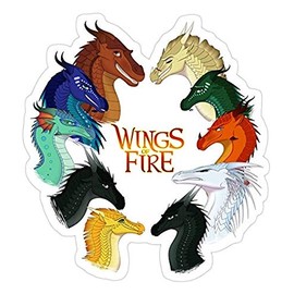 Wings of Fire - All Together, Clay Decal Sticker - Sticker Graphic - Auto, Wall, Laptop, Cell, Truck Sticker for Windows, Cars, Trucks