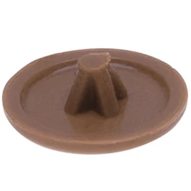 Walnut Light Plastic Сap Сovers for Screw with Phillips, Pozidriv, Square-X Head Plastic Covers Caps for Screw Self Tapping Screws (Pack of 100) Size - 12 mm