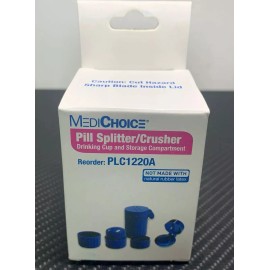 MediChoice 2-Pack MediChoice Pill Splitter And Crusher: Splits, Cuts, Drink & Stores - NEW