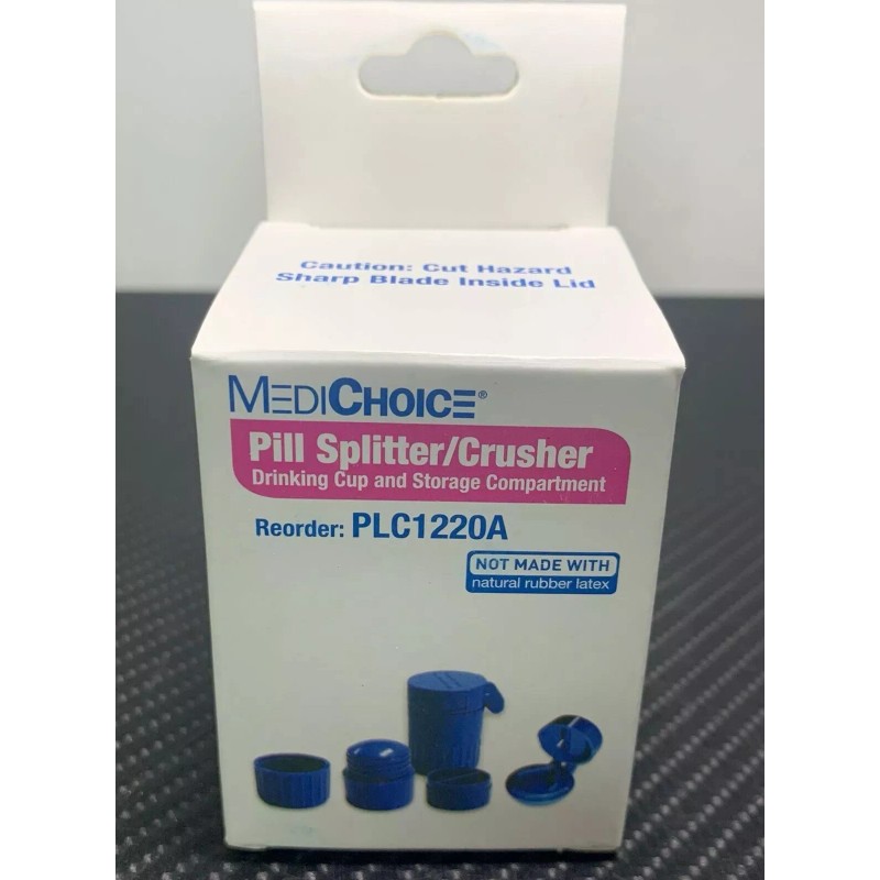 MediChoice 2-Pack MediChoice Pill Splitter And Crusher: Splits, Cuts, Drink