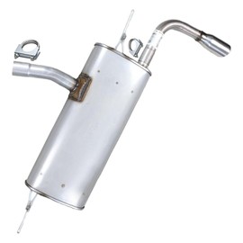 Northeastern Exhaust - 409-Grade Stainless Steel Direct Fit Rear Exhaust Muffler Compatible for Ford Fusion 2013-2017 2.0L - Includes Clamps