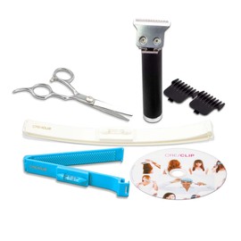 Original CreaClip Premium Package Hair Cutting Tool - As seen on Shark Tank - Professional Hair Cutting Guide, Hair Cutting Clips for Bangs, Layers, and Split Ends, Hair Cutting Guide