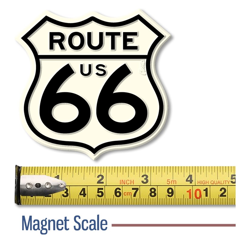 Route 66 Vintage Highway Sign Souvenir Magnet - Giant Size