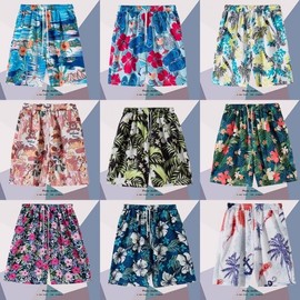 Men's Beachwear Board Shorts & Rash Guard Swim Bottoms Beach Shorts TK72 2XL/K2101 White 5ea