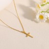 BAYLAY Gold Necklace for Women Trendy - Cross Necklace for