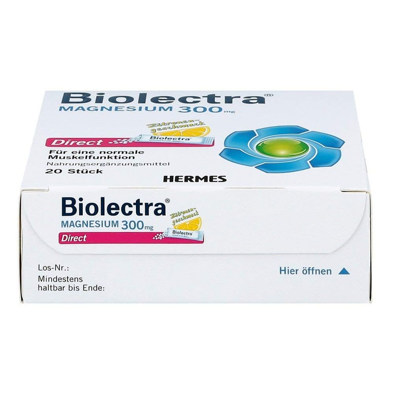 Biolectra Magnesium Direkt 300mg, 1er Pack (1 x 20 Stück)