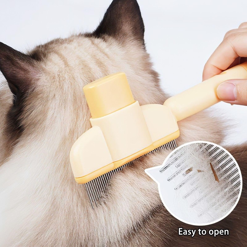 COACOM 2 Pieces Pet Comb, Multifunctional Comb, Pet Cleaning Tools,
