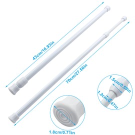 Waziaqoc 4 Pack Window Security Bar, 17-27.6 Inch