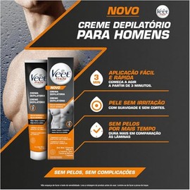 Veet Men Crema Depilatoria para Hombres, Piel Normal Envase 200 ml