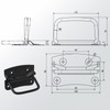 SOTECH Set of 2 Folding Handles (120 x 80 mm,