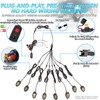 4Pods All Pure White LED Rock Lights Full Kit Plug