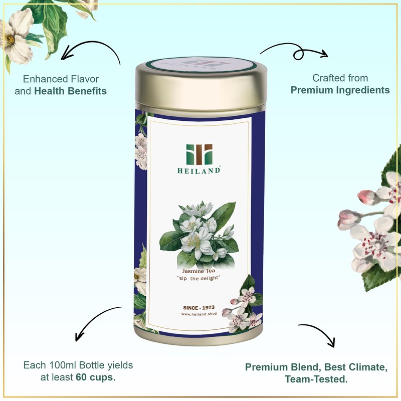 Heiland Jaismin Tea - Calming Floral Blend with Premium Jasmine