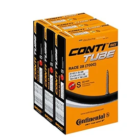 Continental Race 28 Bicycle Inner Tube SV 42 mm 3 Pack Value Pack